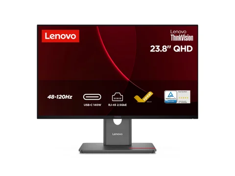 Lenovo ThinkVision P24QD-40 24" QHD USB-C Monitor (2560 × 1440, 120 Hz, IPS, HDMI, DisplayPort) (MPN 64B1GAT1EU) — Österreich Fachhandel