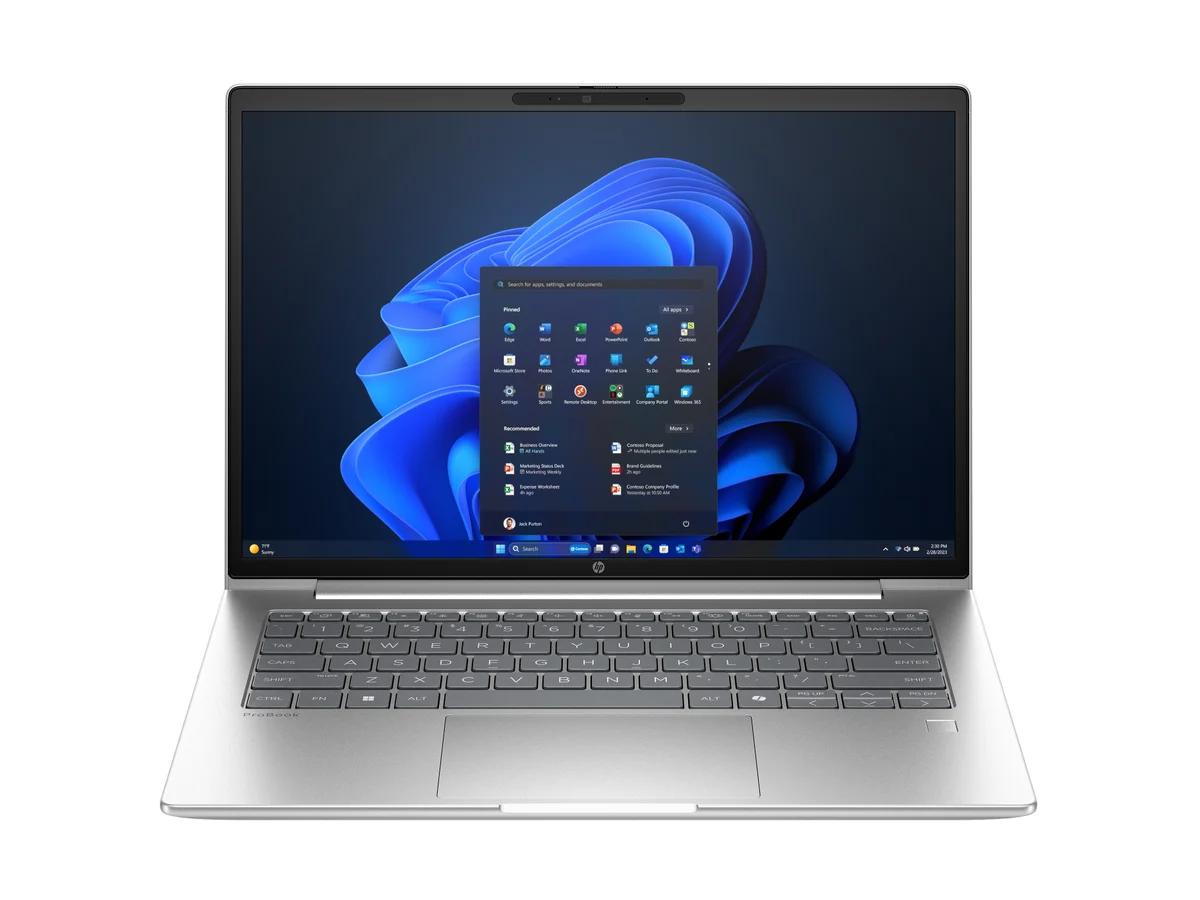 HP ProBook 4 G1a 14" AI WUXGA Business-Notebook (AMD Ryzen 5 230, Radeon 760M, 16GB RAM, 512GB SSD, Wi-Fi 7, Win 11 Pro) (MPN AD2M7ET#ABD) — Österreich Fachhandel
