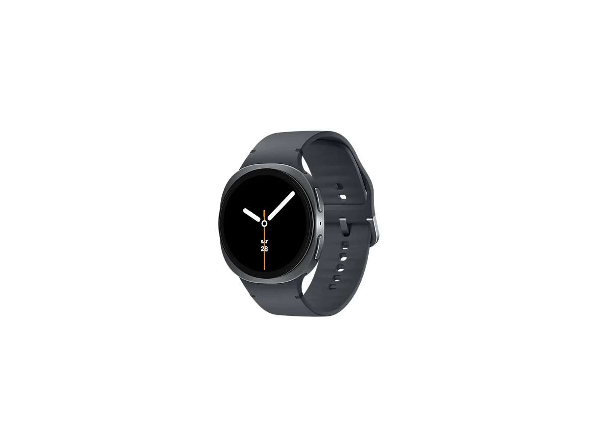 Samsung Galaxy Watch8 44 mm Smartwatch (1,47" Display, 32 GB, NFC, Wi-Fi, Bluetooth, Carbon-Schwarz, Sportband Graphit M/L) (MPN SM-L330NDAAEUE?AT) — Österreich Fachhandel