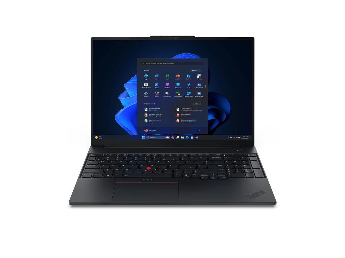 Lenovo ThinkPad E16 Gen 3 16" WUXGA Business-Notebook (Core Ultra 5 236V vPro, 16GB RAM, 512GB SSD, Wi-Fi 7, Win 11 Pro, 1J. Premier Support) (MPN 22AY00A5GE) — Österreich Fachhandel