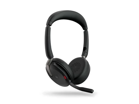 Jabra Evolve2 65 Flex Kabelloses ANC Business-Headset inkl. Ladestation (Teams/Zoom zertifiziert, Dual-Bluetooth)